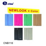 สมุดโน๊ตปกหนัง PU A5 e-file CNB118