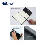 สมุดโน๊ตปกหนัง PU A5 e-file CNB118