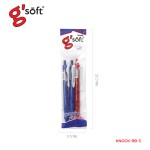 ปากกาลูกลื่นเจล ชนิดกด KNOCK 0.5 mm. g'soft KNOCK-RB-3