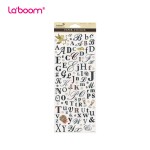 สติ๊กเกอร์กระดาษ พิมพ์ลายตัวอักษร La'boom LST15