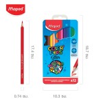 PENCILS COLOR'PEPS X12 METAL BOX Maped CO/832014