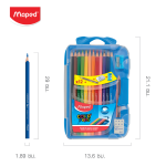 ชุดสีไม้ 12 สี Smart Box Maped CO/832032