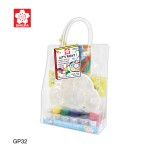 ชุดเซ็ตศิลปะ SAKURA เพ้นท์กระเป๋าผ้าแคนวาสกับสีอะคริลิค GP31