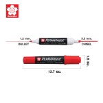 ปากกา PERMAPAQUE MARKER 2 หัว SAKURA XZPK-TN