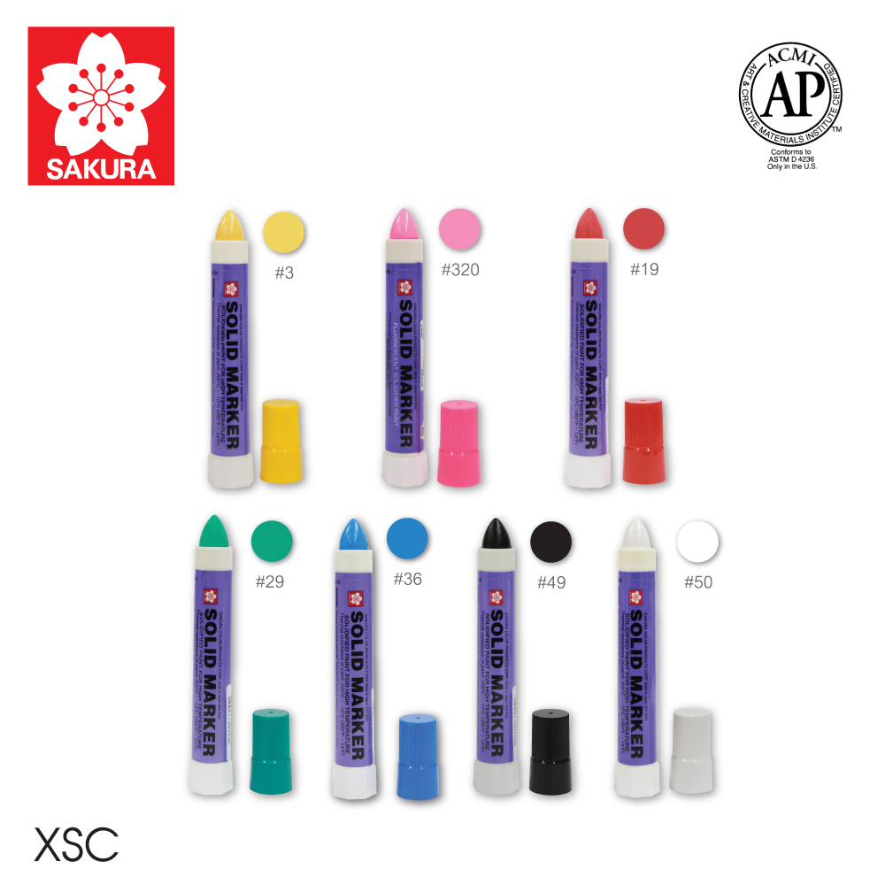 Sakura Color Oily Pen Solid Marker Thick SC-L #3 Yellow