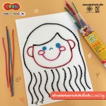 ดินปั้นแบบเส้น 12 สี TORU TR-LINECLAY12