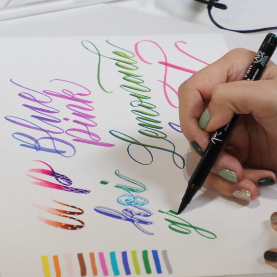 WORKSHOP CALLIGRAPHY KOI BRUSH PEN กับคุณนริ