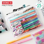 ปากกาสี my color 2 เซ็ท 15 สี DONG-A MC2-15C