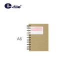 สมุดริมลวดปกกระดาษคราฟ e-file CNB88,CNB89