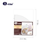 แฟ้มซองใส 2 รู e-file 12A