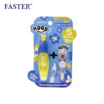 เทปลบคำผิด+รีฟิล MOOD เปลี่ยนไส้ได้ FASTER C705+REFILL