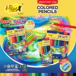 ดินสอสีไม้+กบเหลา i-paint IPWC03-12C,IPWC03-24C