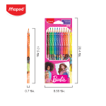 สีไม้ สกรีนด้ามลาย Barbie บาร์บี้ Maped CO/862207