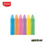 ชอล์กสี แท่งใหญ่ COLOR'PEPS 6 สี Maped CO/936010