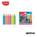 ชอล์กสี แท่งใหญ่ COLOR'PEPS 6 สี Maped CO/936010