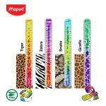 ไม้บรรทัด 30 ซม. Twist 2 สีลายสัตว์ Maped TC/279322