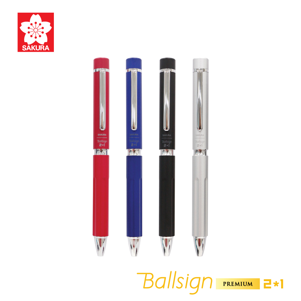 ปากกาหมึกเจล Ballsign 2*1 SAKURA GB2M3004