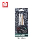 Zentangle Paper Tile and Pen Set - Square Black SAKURA ZTGZ-02