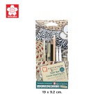 Zentangle Paper Tile and Pen Set - Square Renaissance SAKURA ZTGZ-03