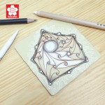 Zentangle Paper Tile and Pen Set - Square Renaissance SAKURA ZTGZ-03