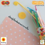 ดินปั้นแบบเส้น 12 สี TORU TR-LINECLAY12